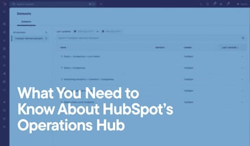 What You Need to Know About HubSpot’s Operations Hub